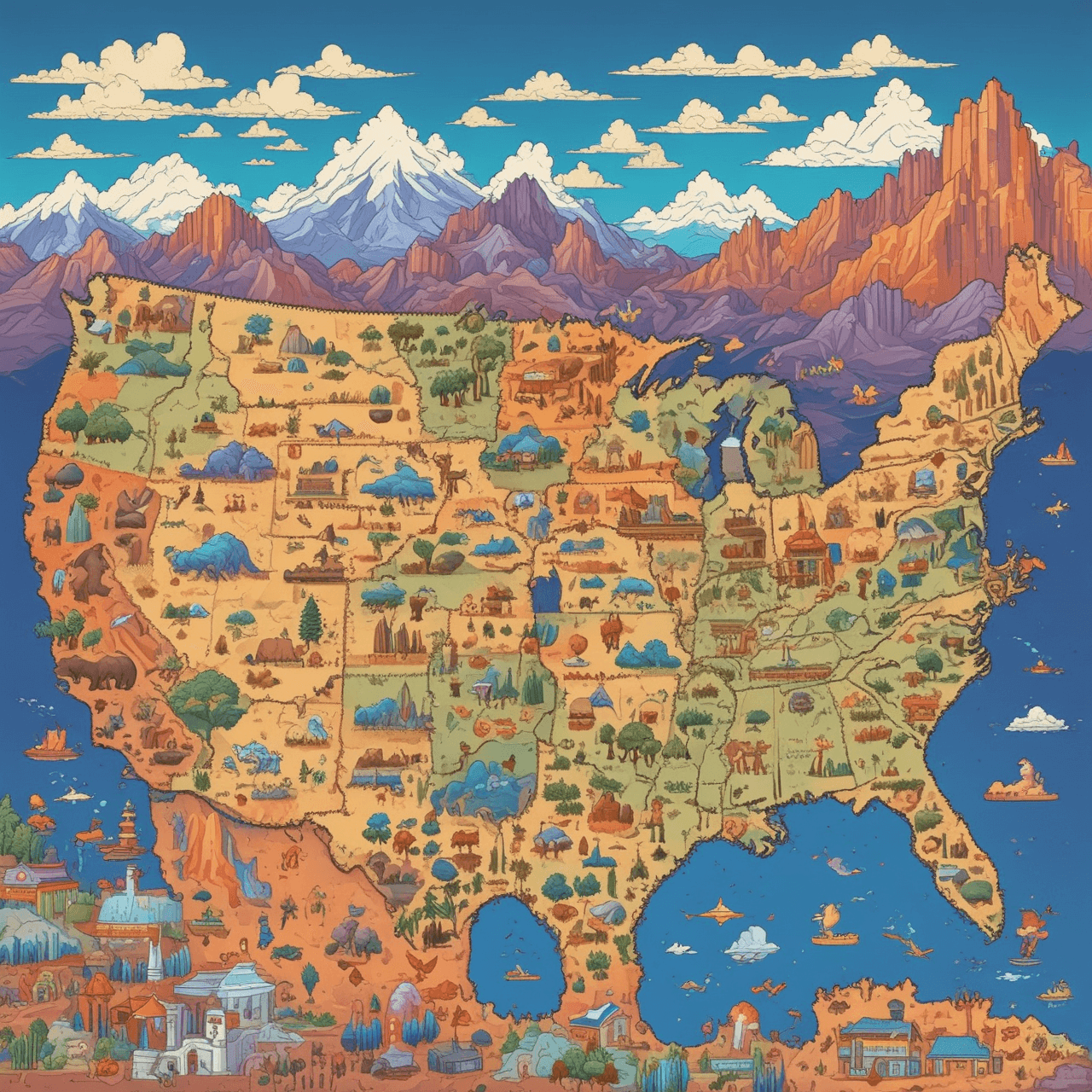 USA Geography Dash game banner