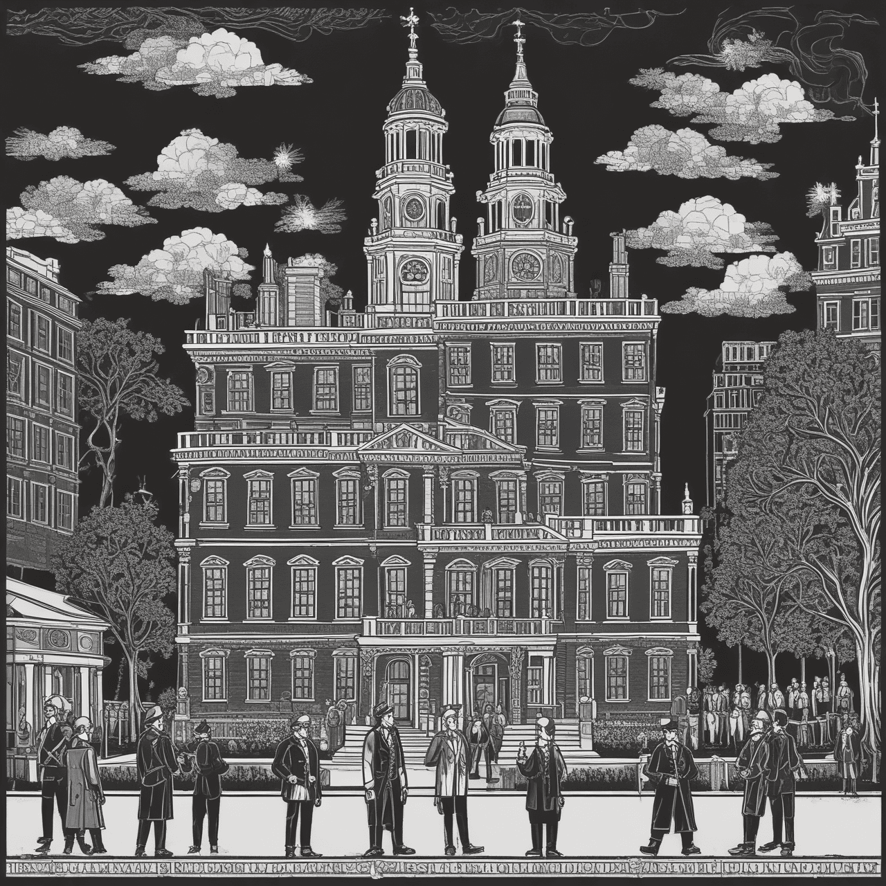 Founding Fathers Race game banner