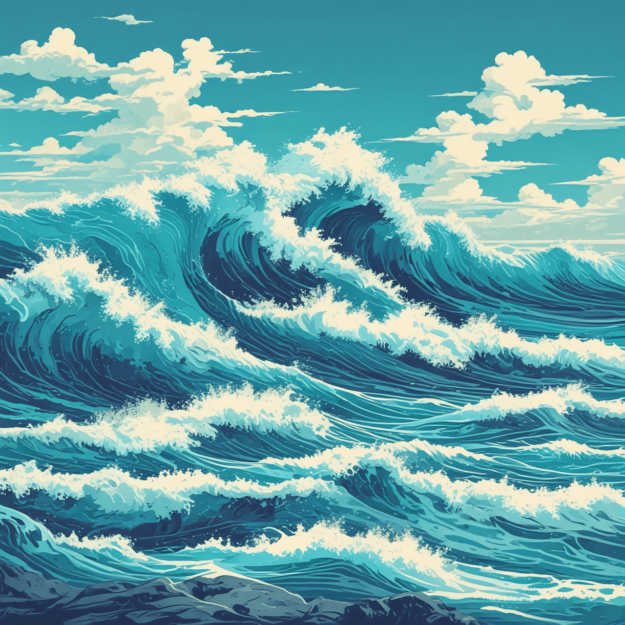 Ocean Wave Run game banner