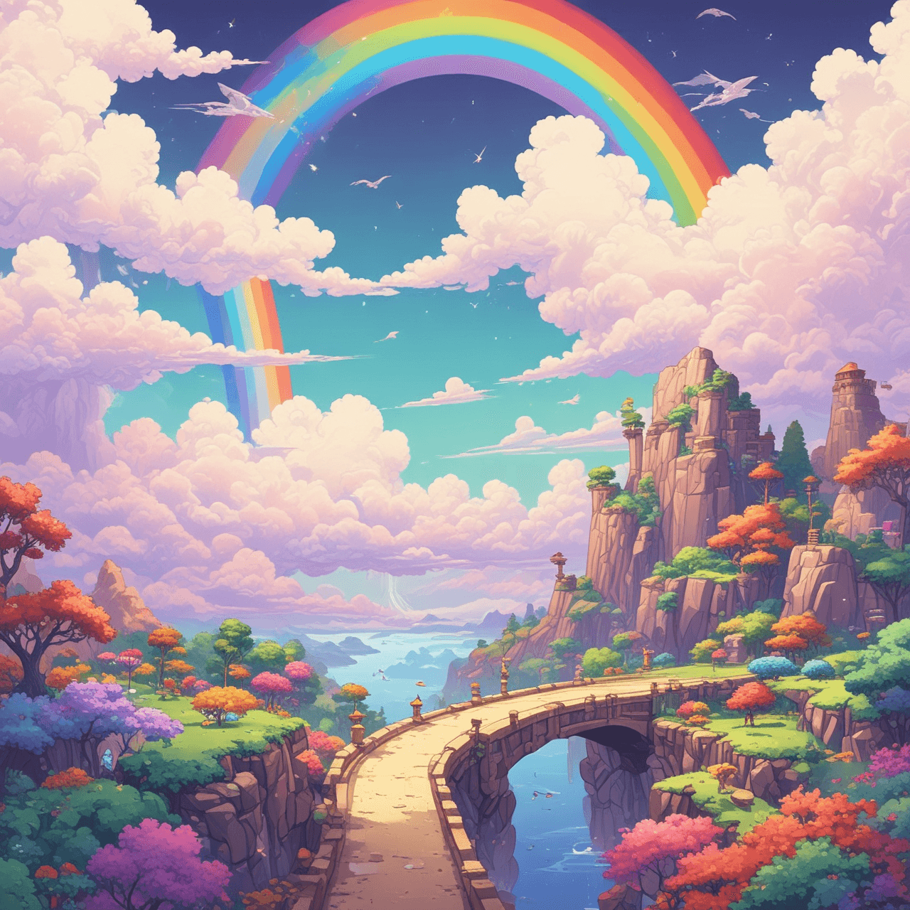 Cloud Hoppers: Bridge Ascent game banner