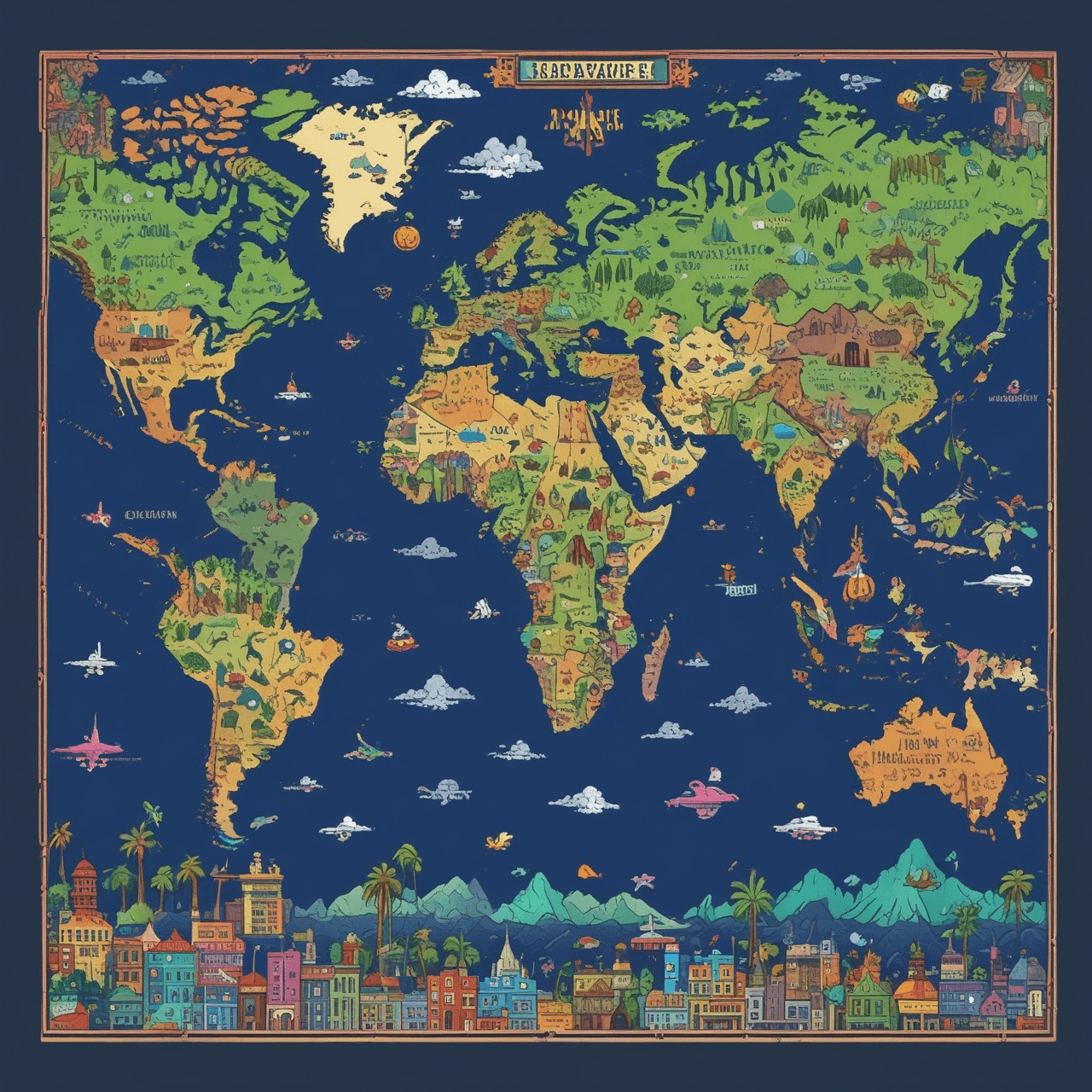 Geography Quiz Adventure game banner