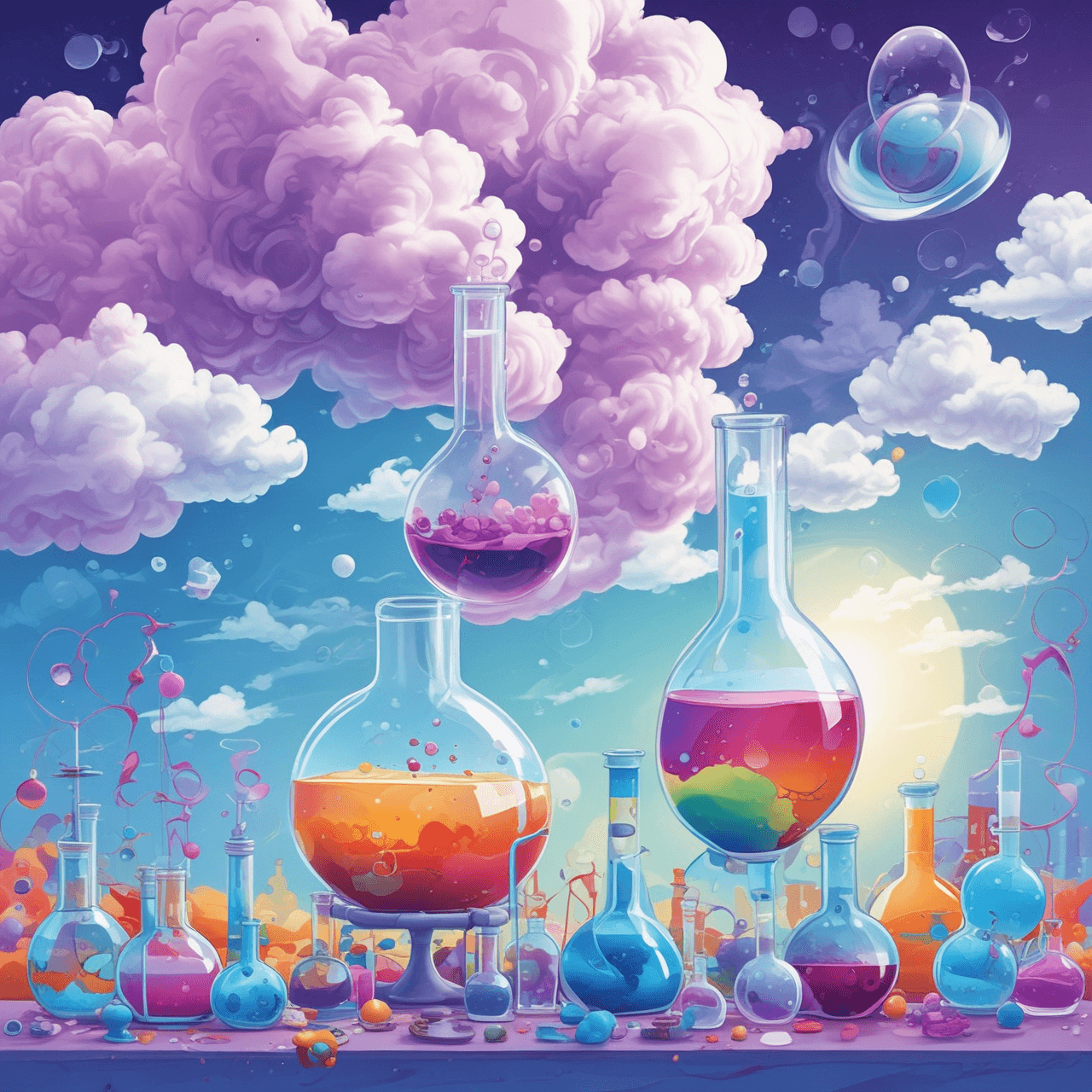 Science Cloud Hop game banner