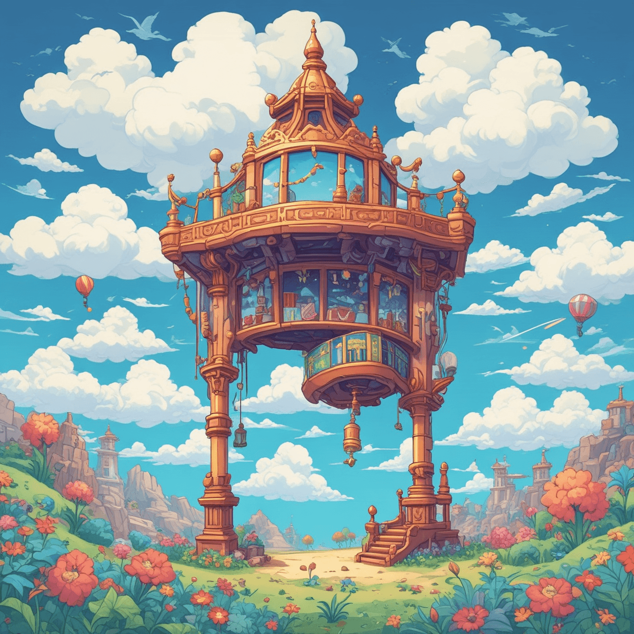 Narrative Cloud Hop game banner