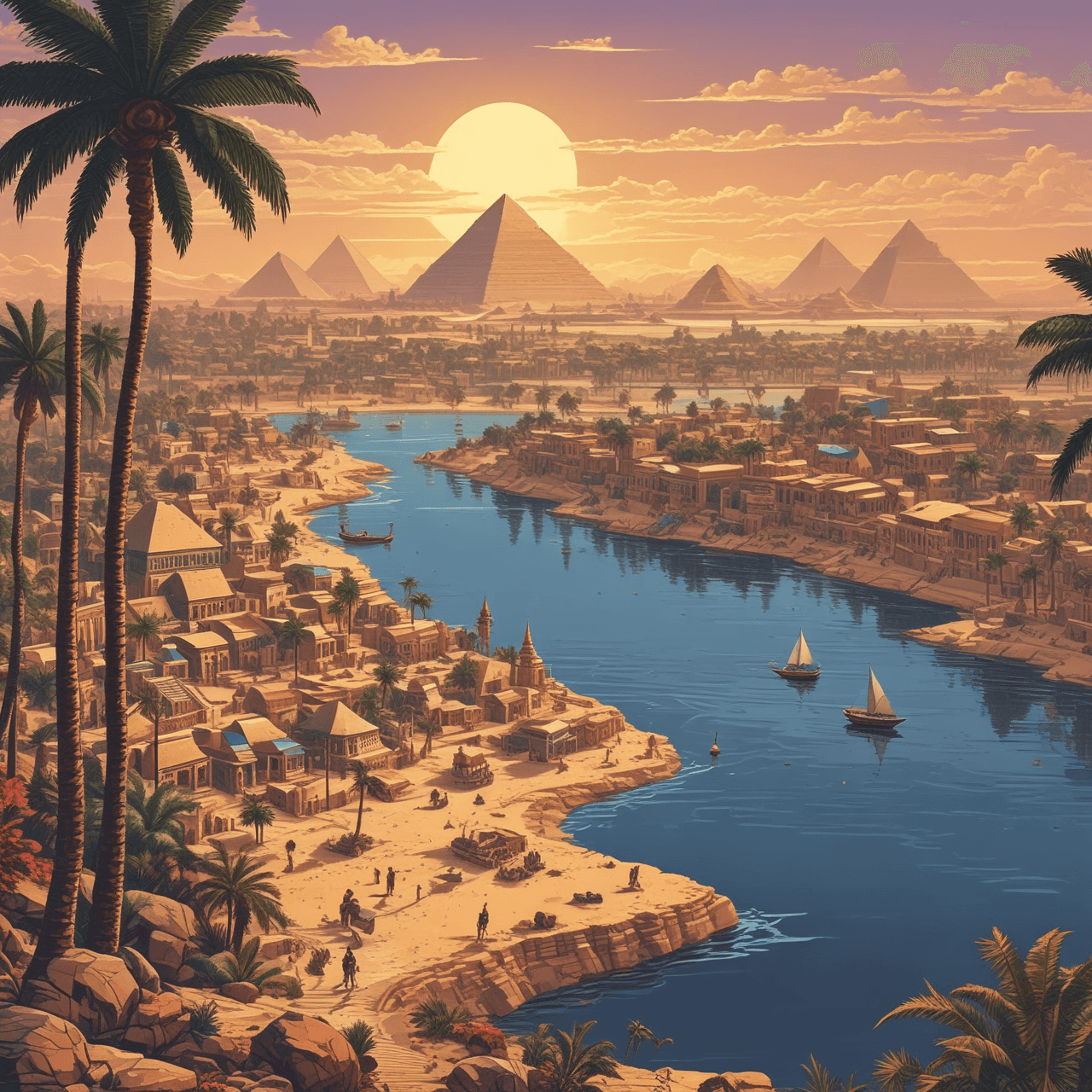 Carrera del Nilo y el Tigris game banner