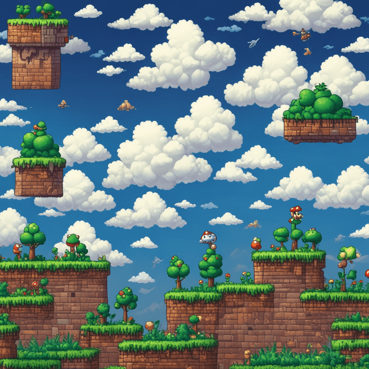 Salto de Atención Bros. game banner