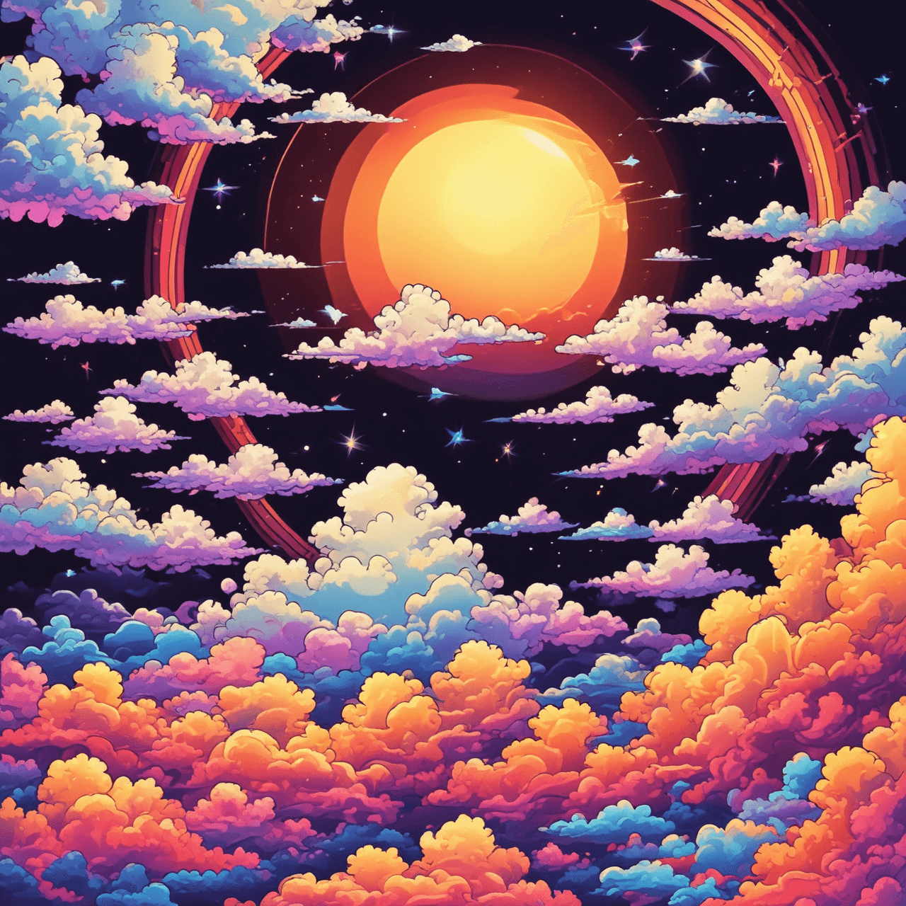 Word Cloud Jump game banner