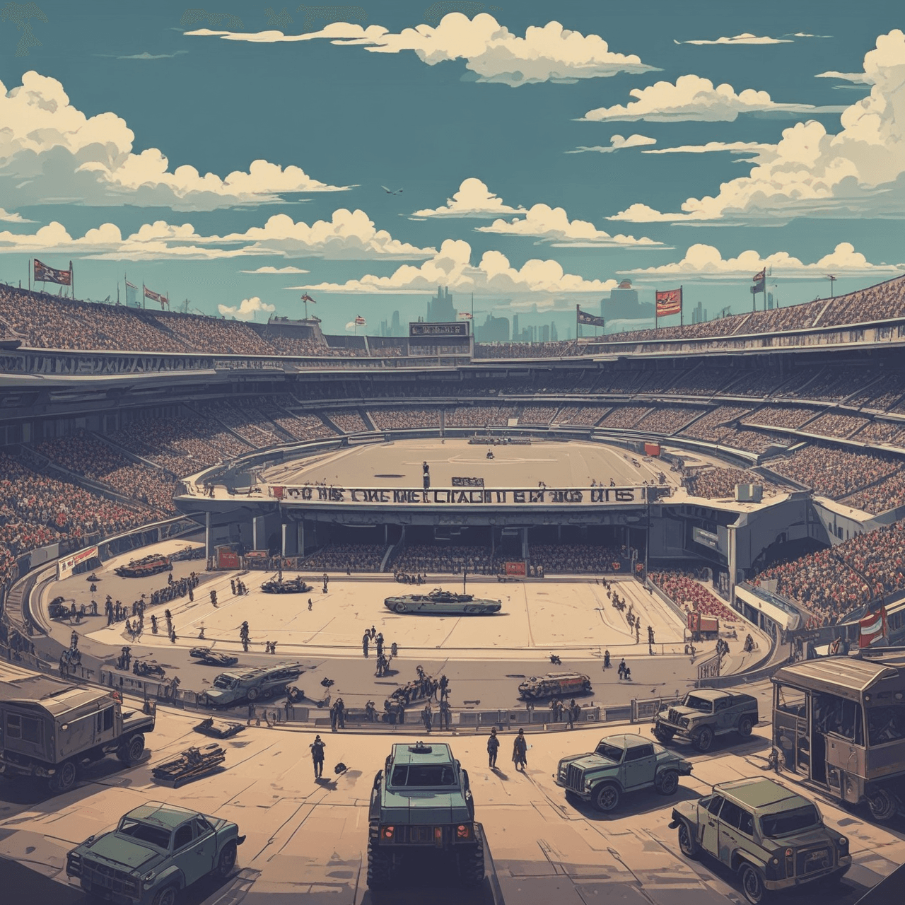 WWII Olympics Race game banner