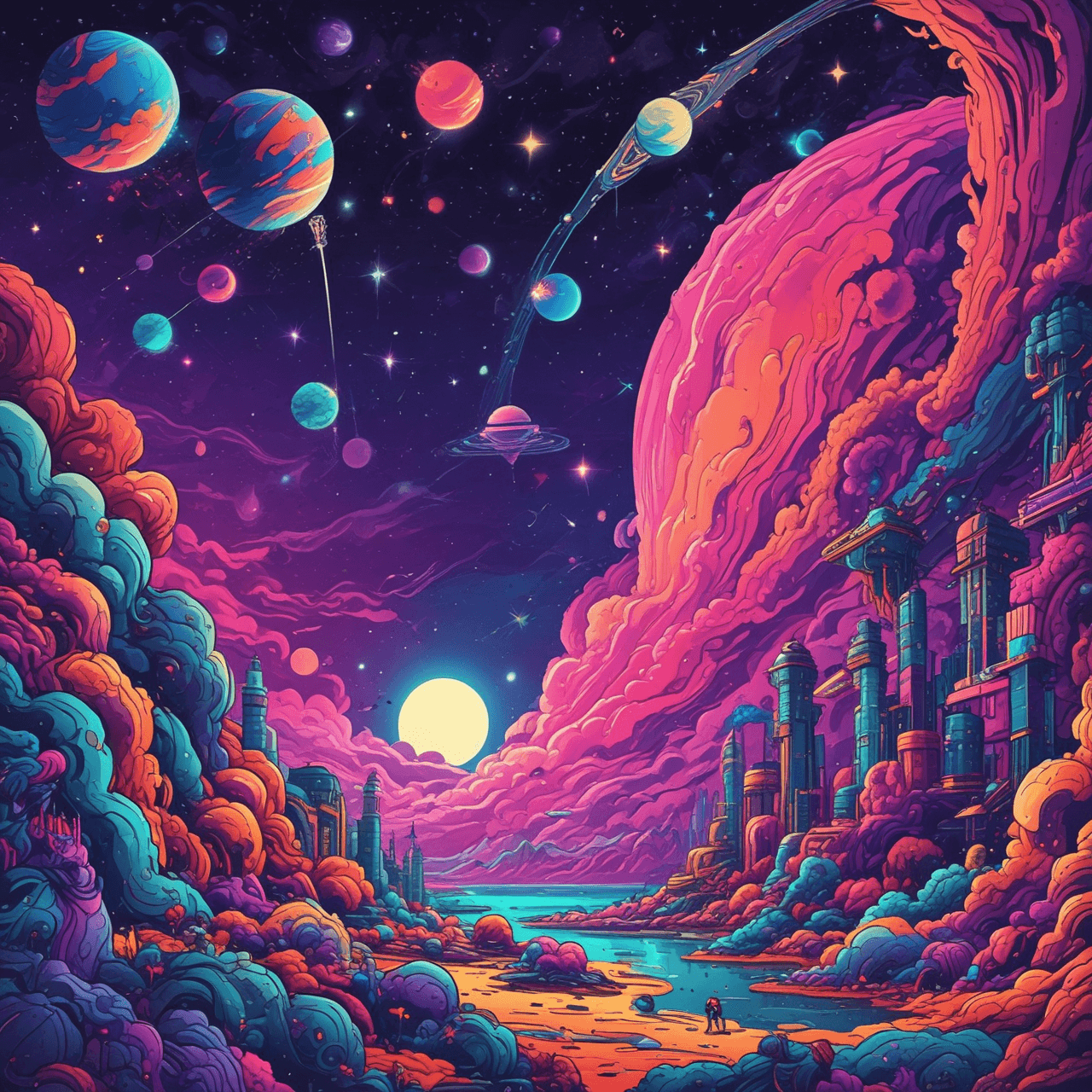 Galaxy Quiz Run game banner