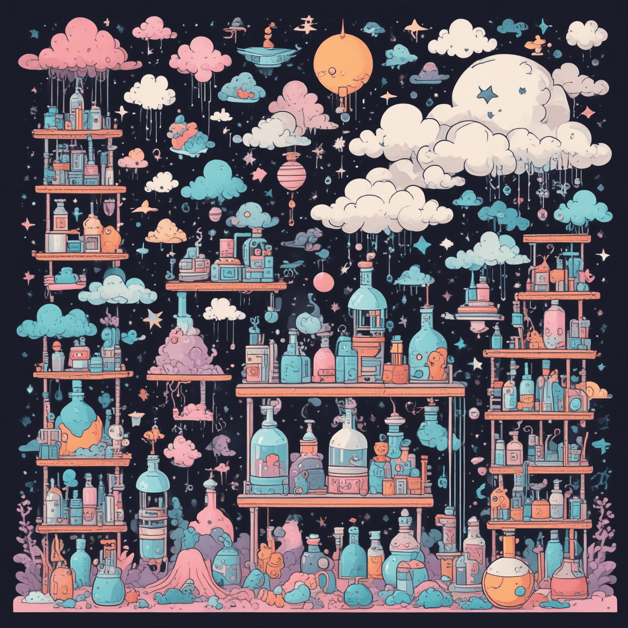 Chemistry Cloud Hop game banner