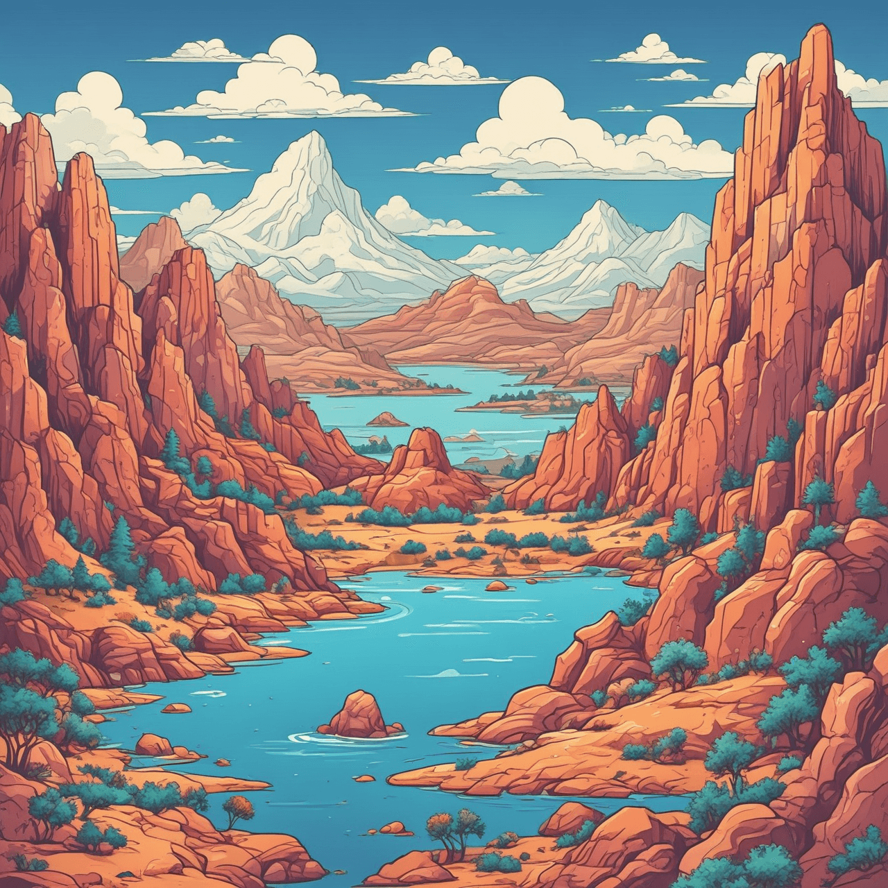 Landform Leap game banner