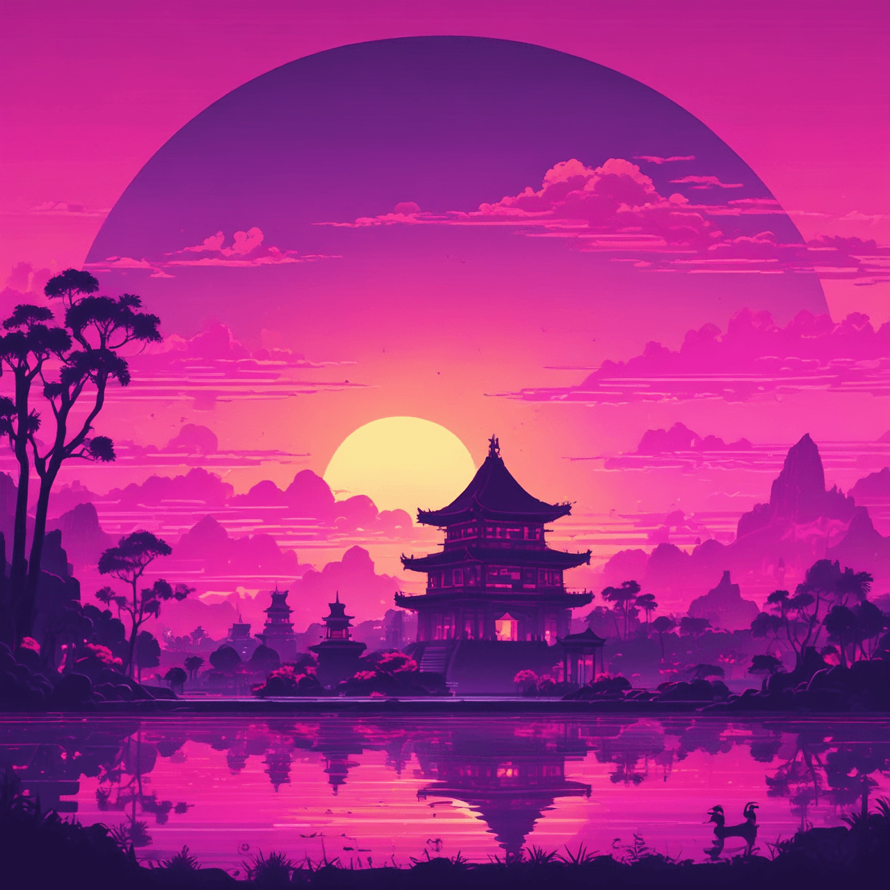 Shang Dynasty Neon Dash game banner