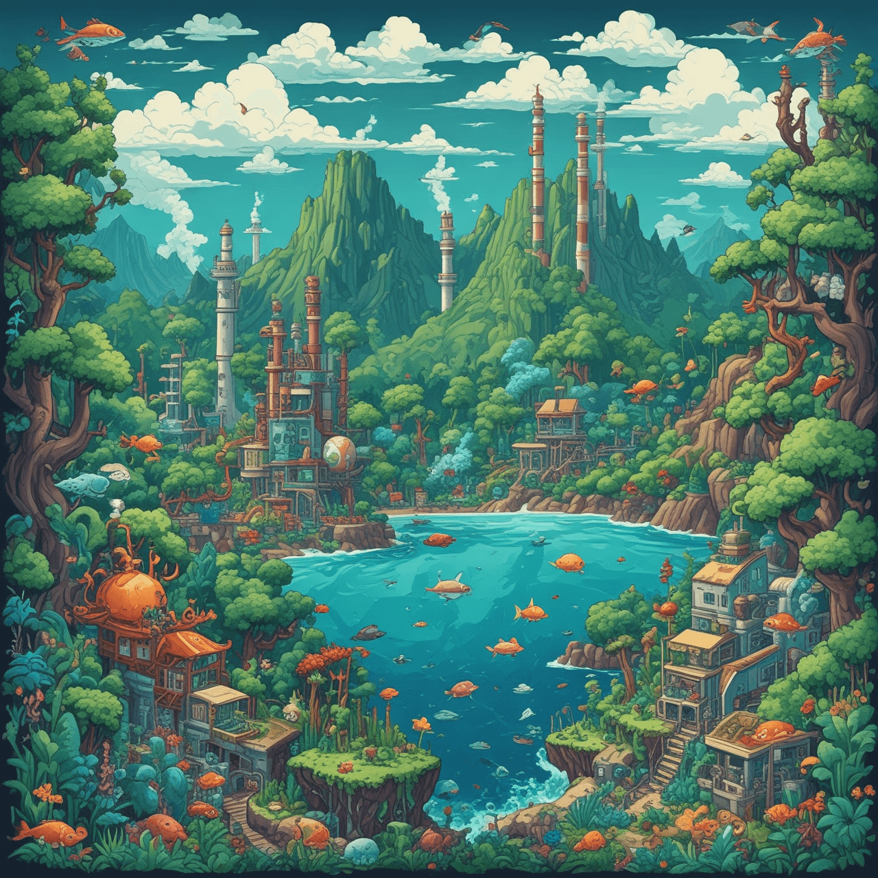 Carbon Cycle Runner game banner