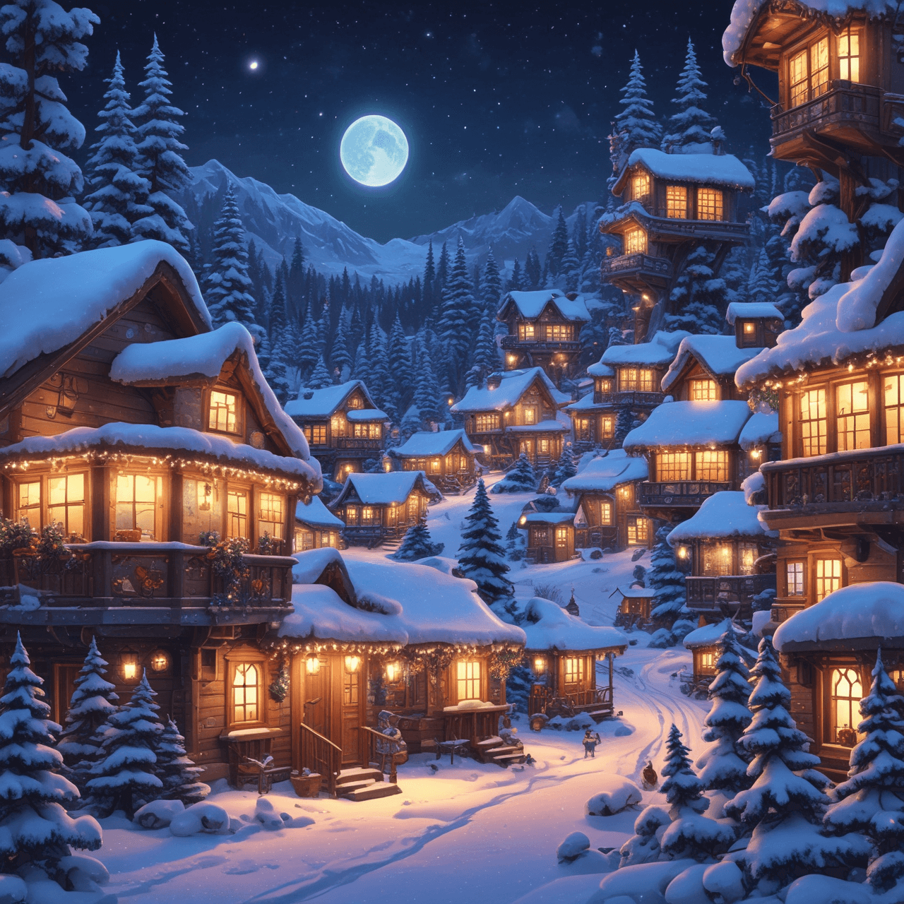 Snow Leopard Christmas Dash game banner