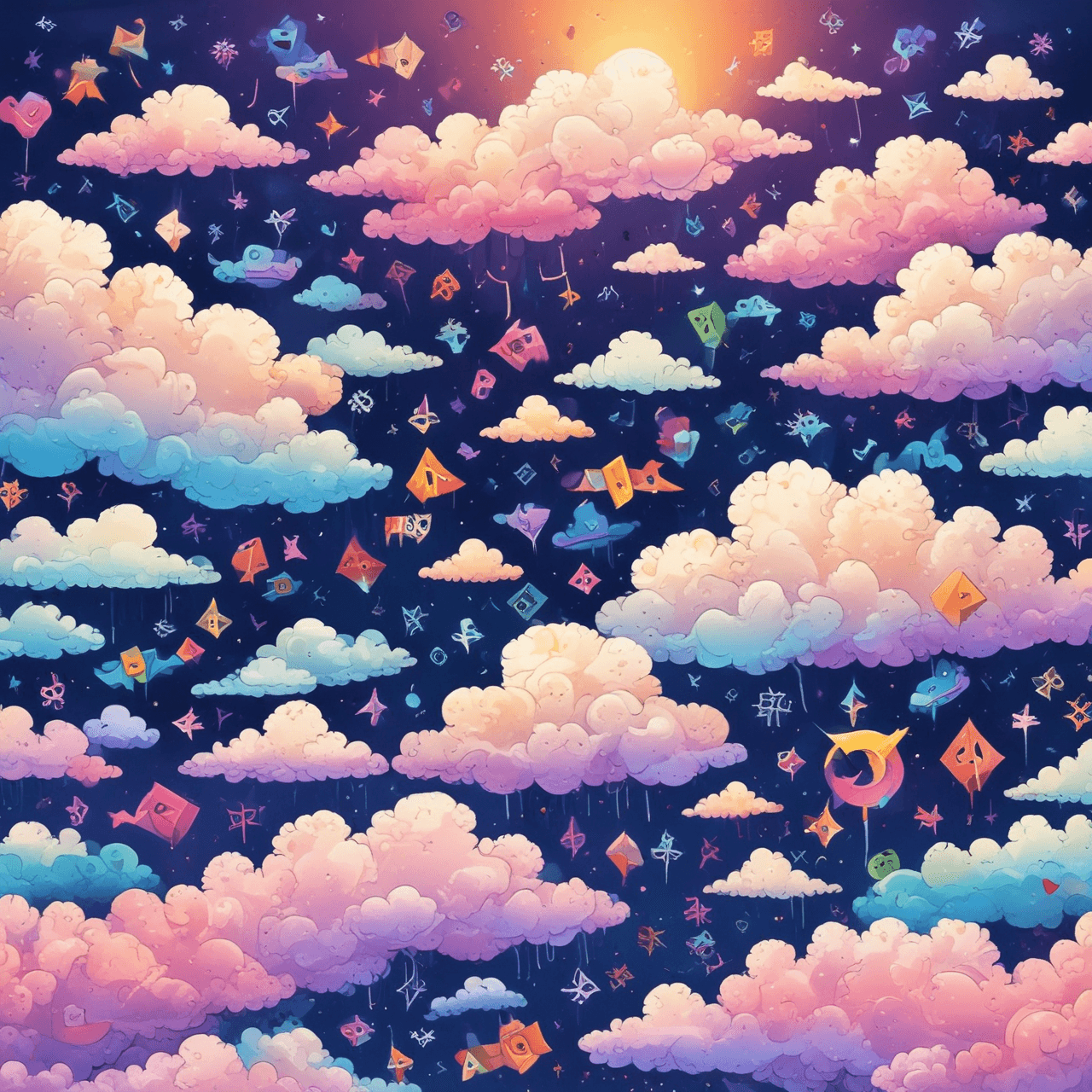 Multiplication Cloud Jump game banner