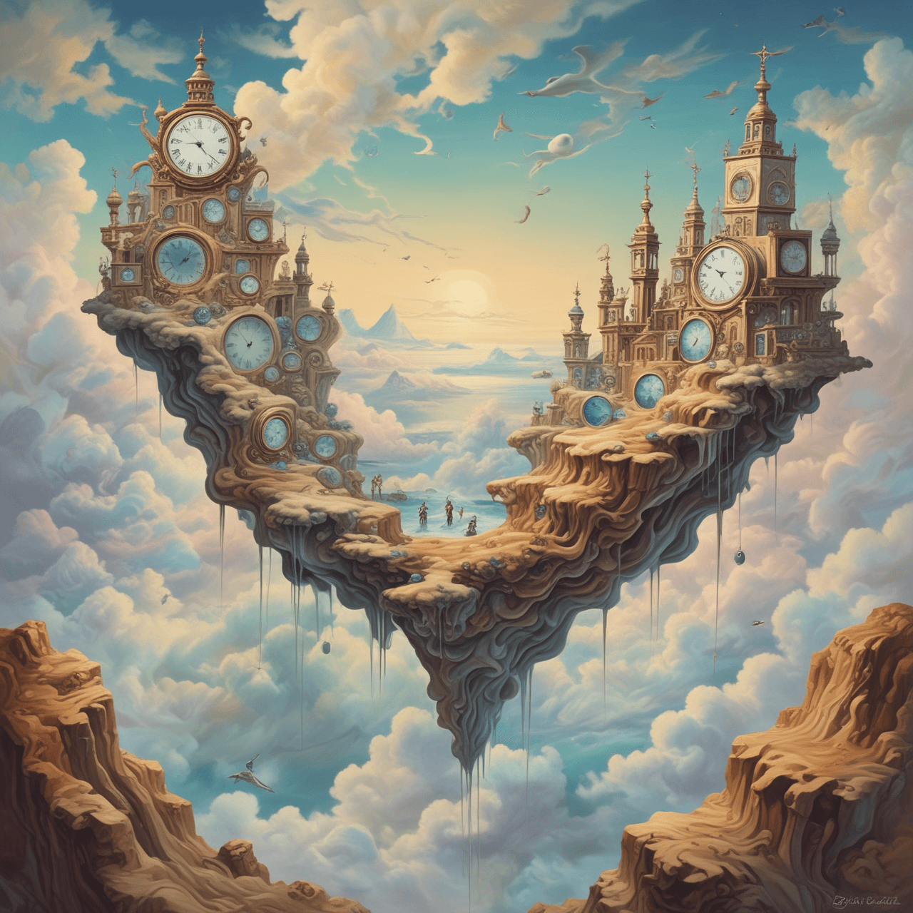 Surreal Cloud Bridge game banner