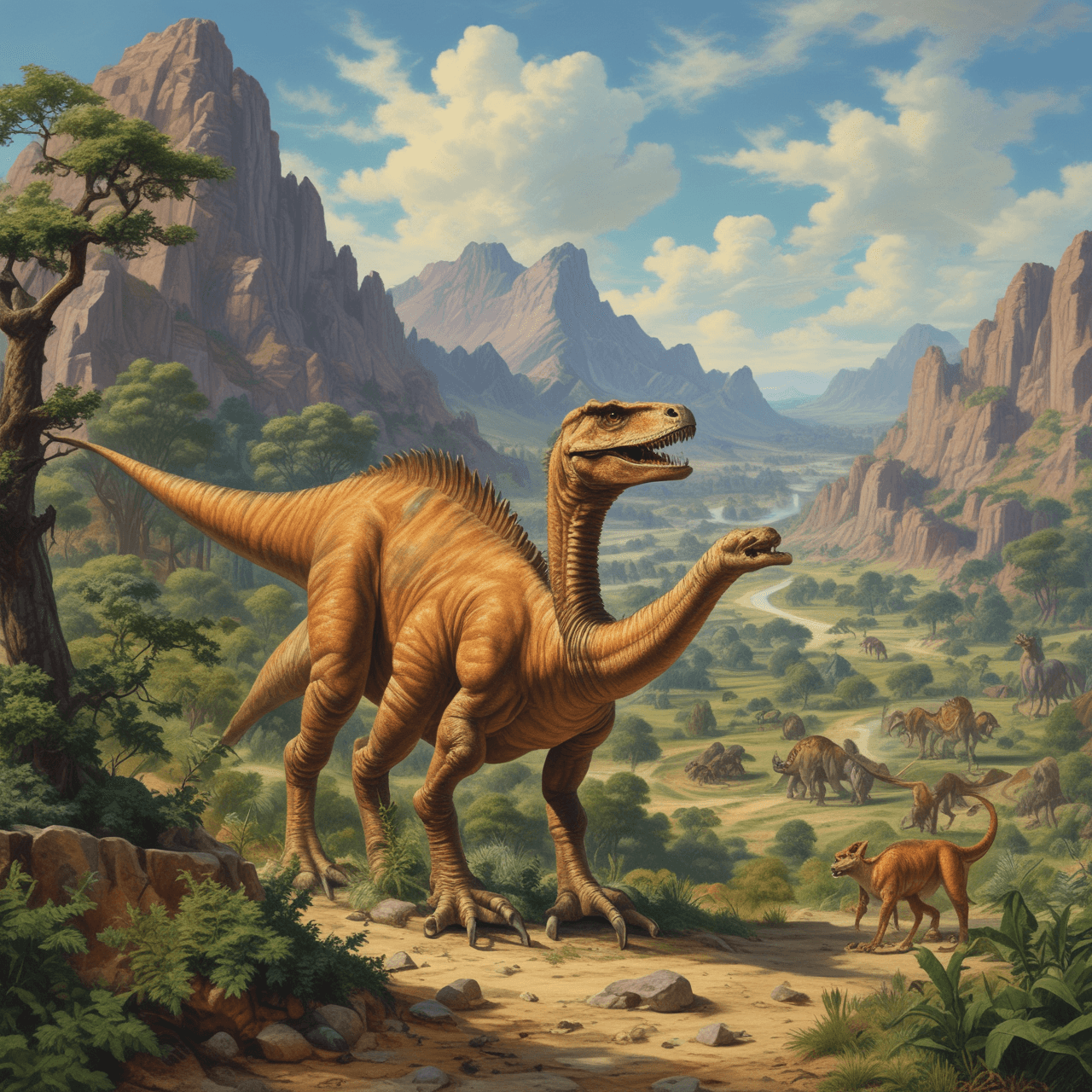 Fossilien Sprung game banner