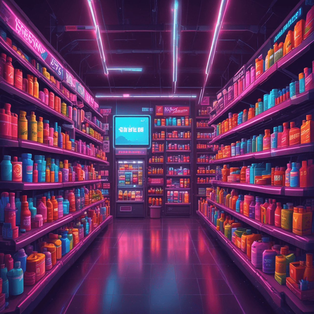 Neon Bargain Hunt game banner