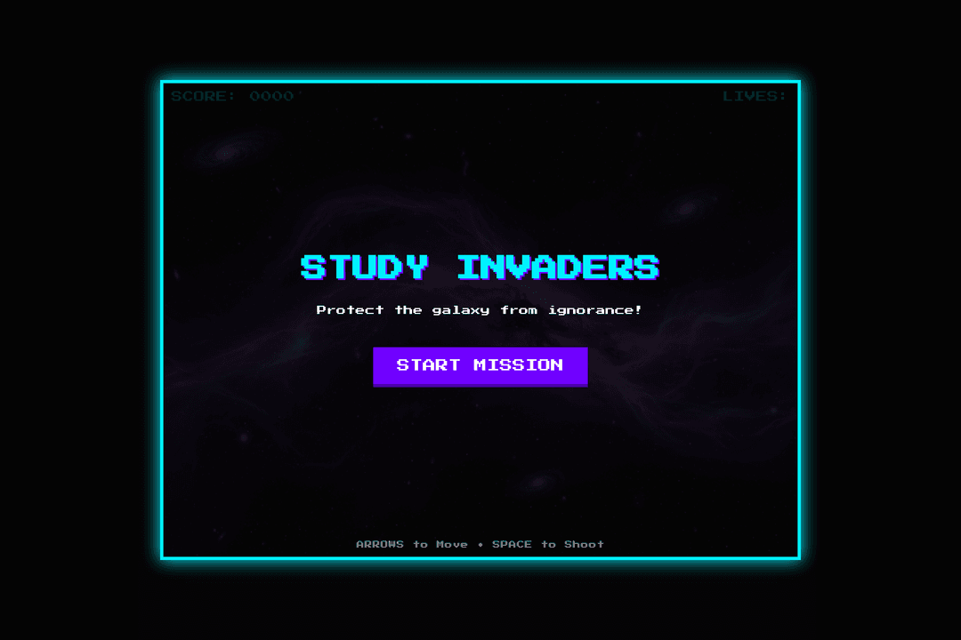 Cosmic Quiz Invaders (mulitply decimals)