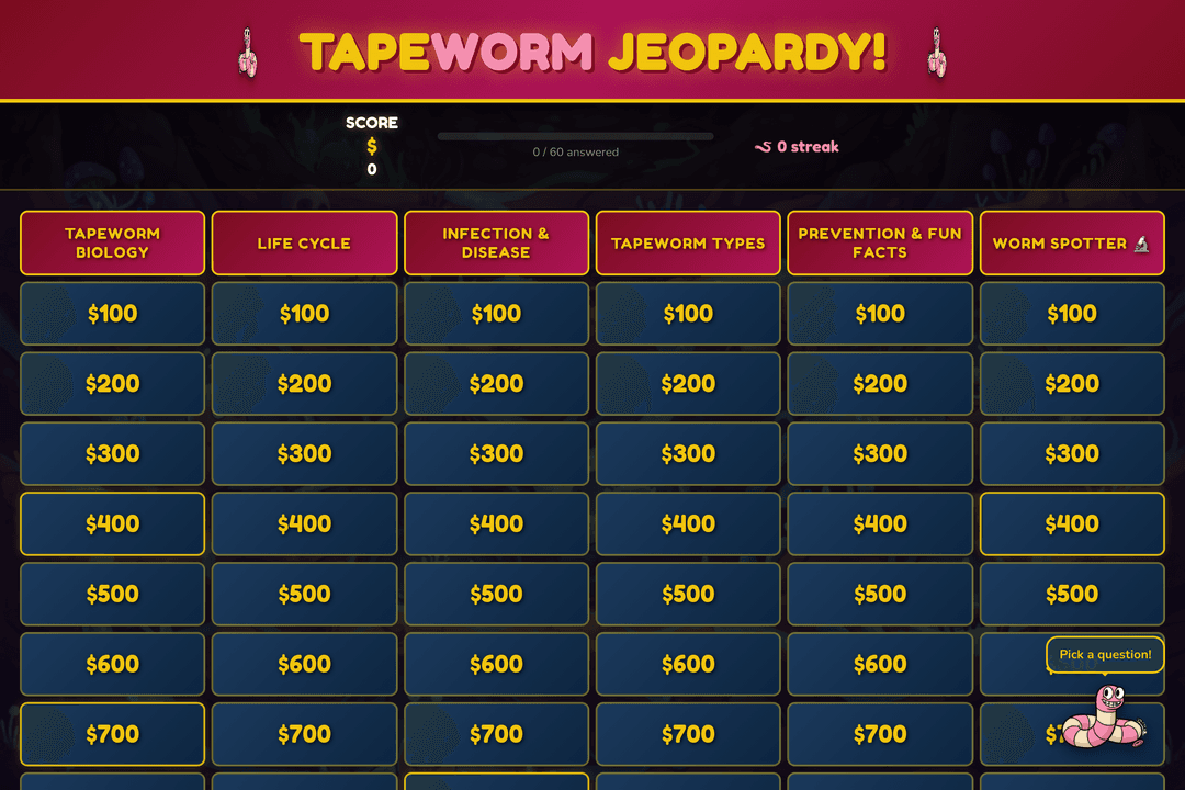 Tapeworm Trivia