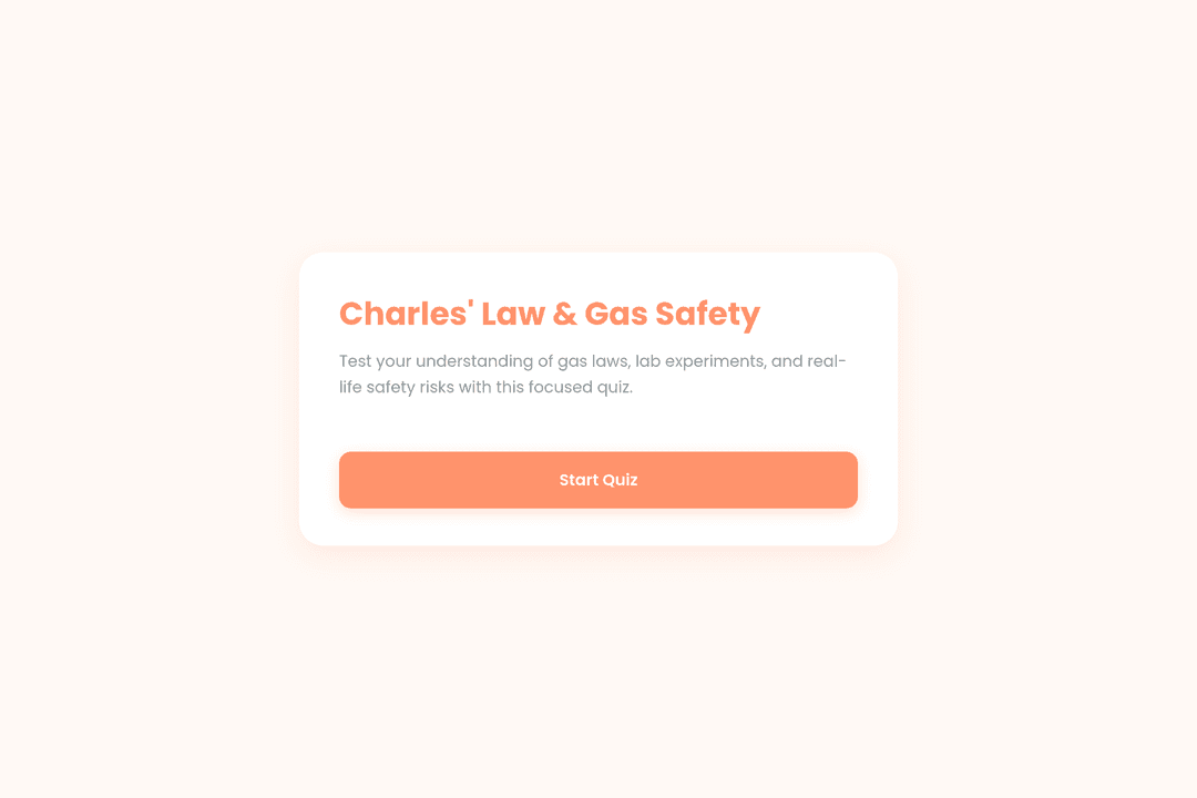 Gas Laws Quiz