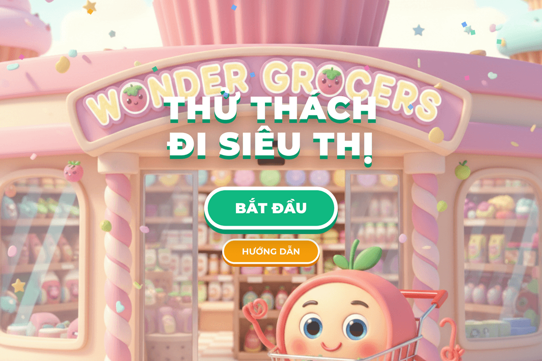 Thử thách: Đi siêu thị