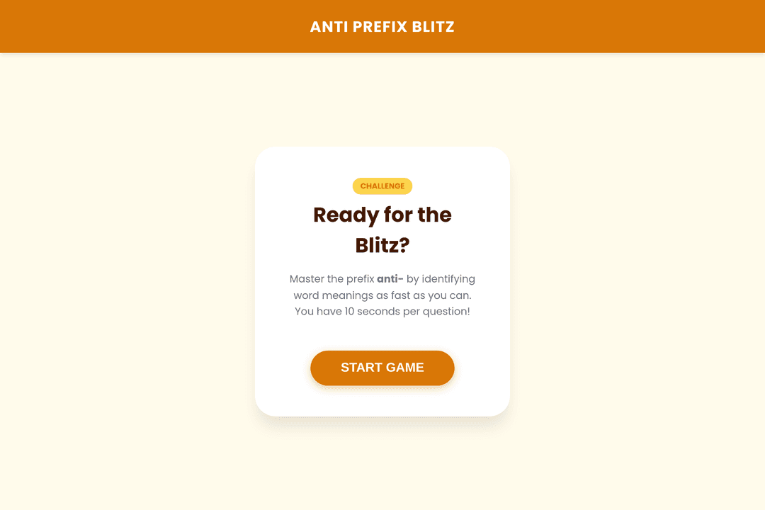 Anti Prefix Blitz
