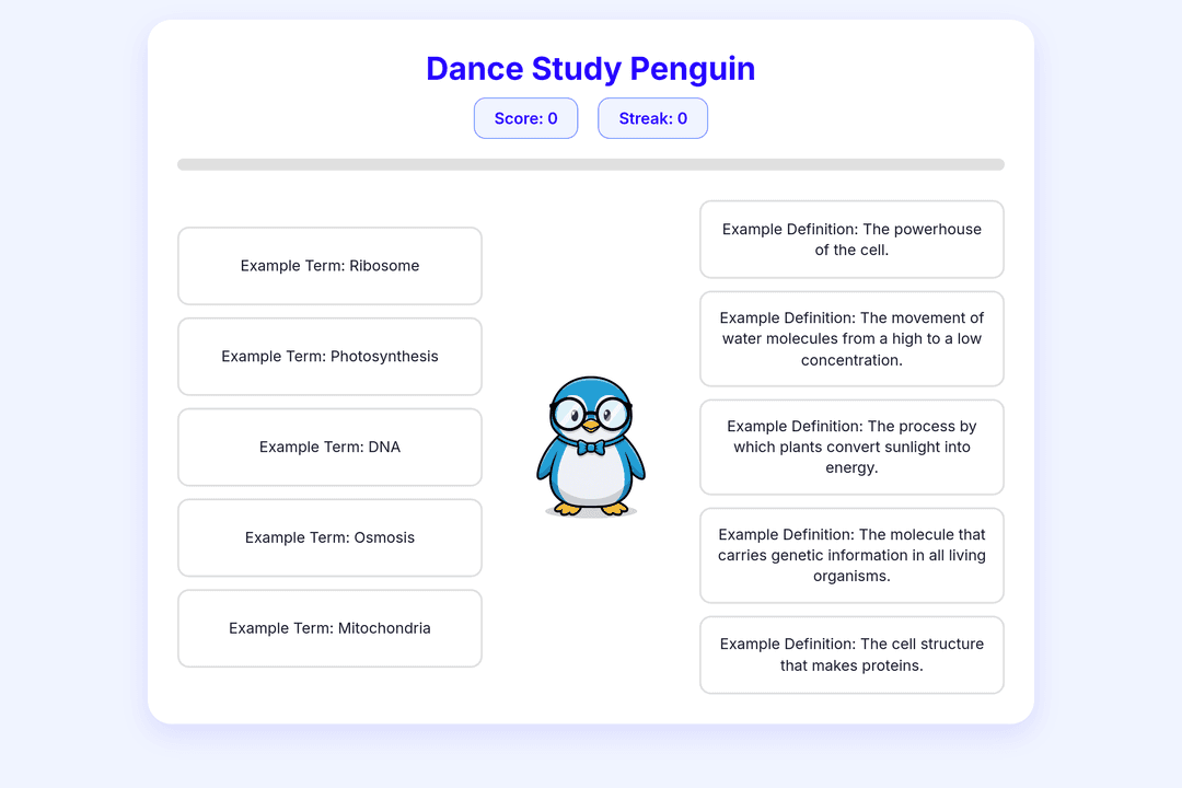 Dance Study Penguin