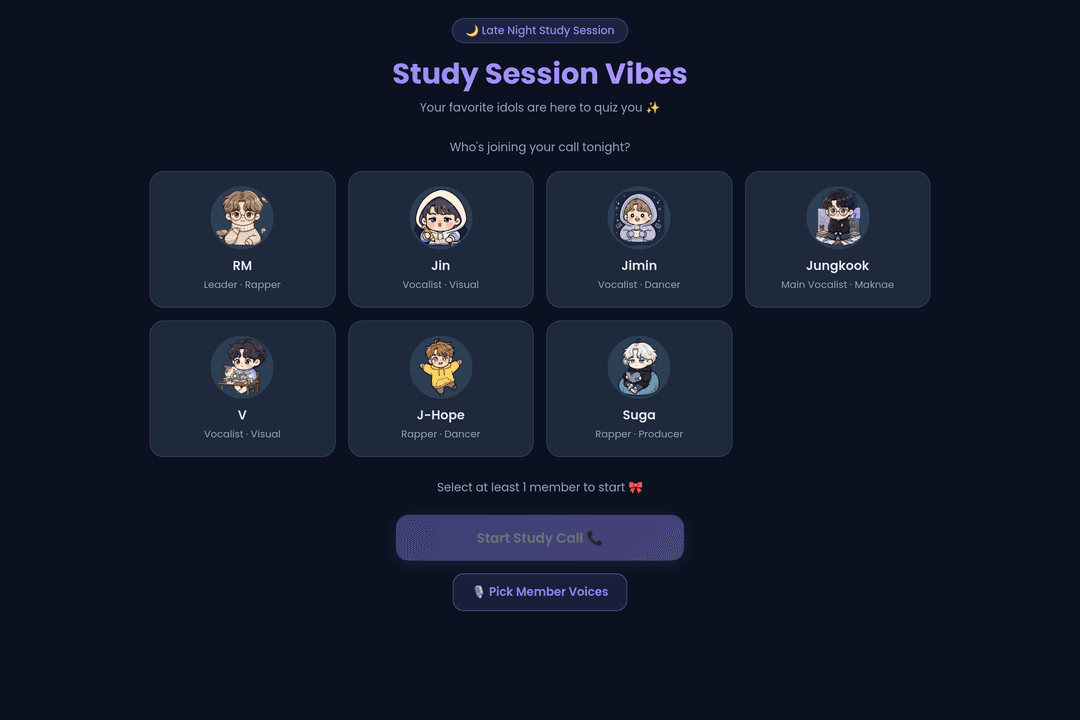 Study Call with BTS!!
