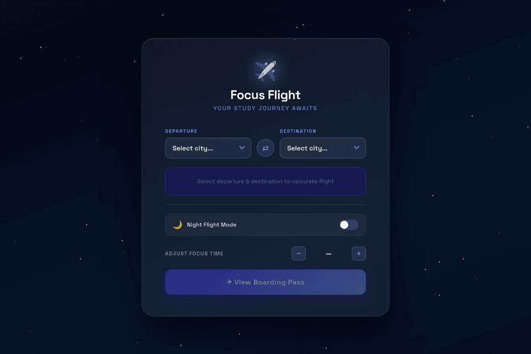 Flight Simulator  (Night Mode Added)