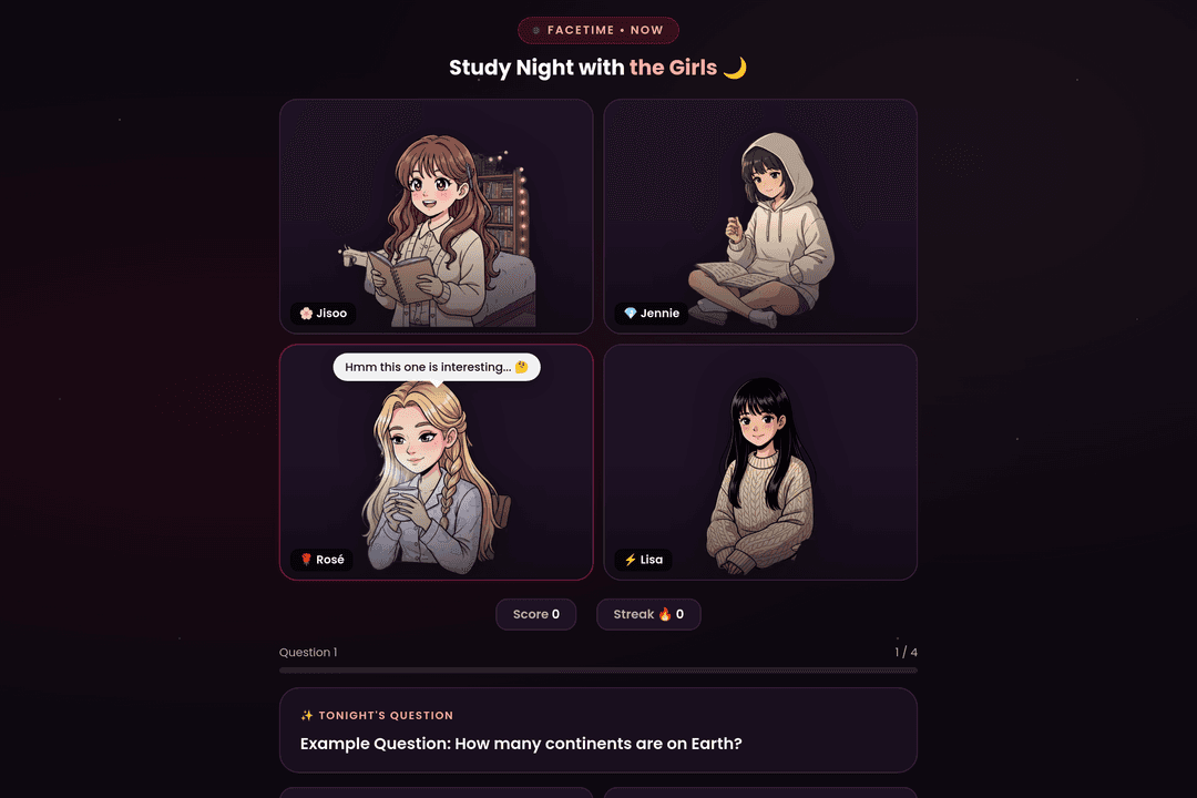 BLACKPINK Study Call!! 💖
