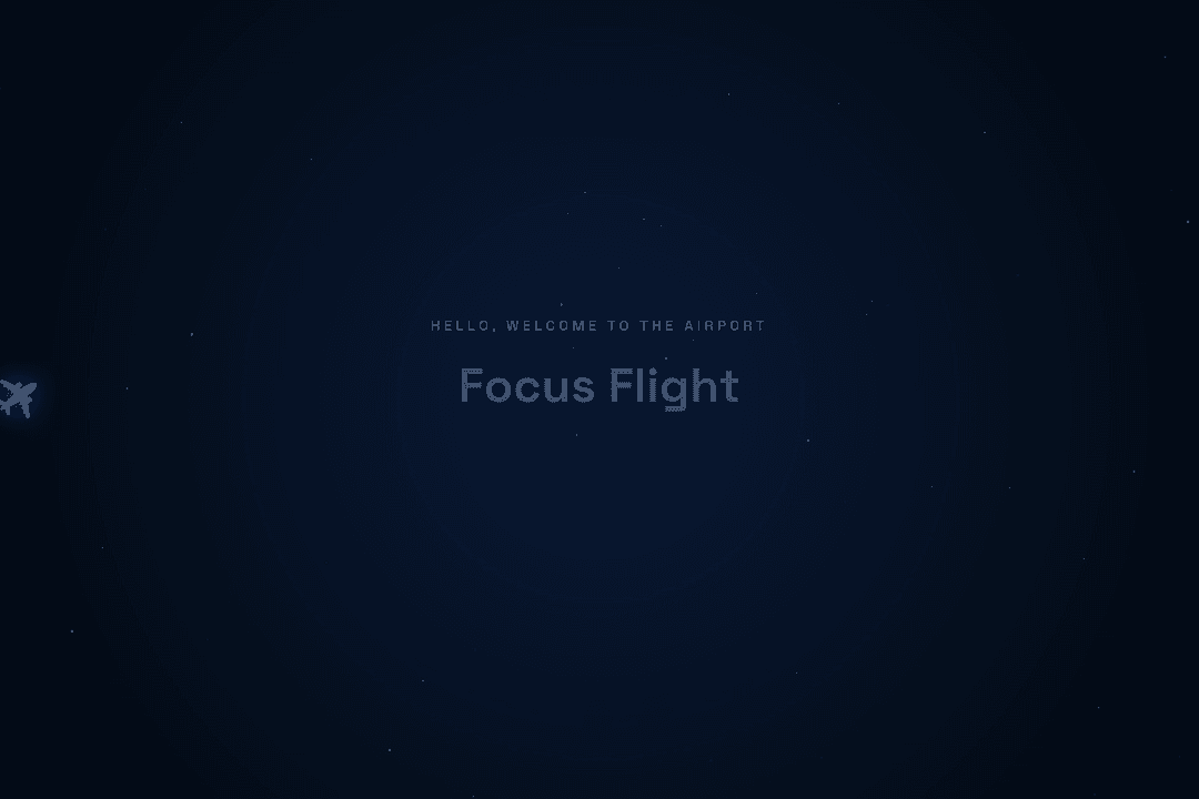 *NO CLOUDS* Flight Simulator Timer (100+ destinations, sound, etc.)