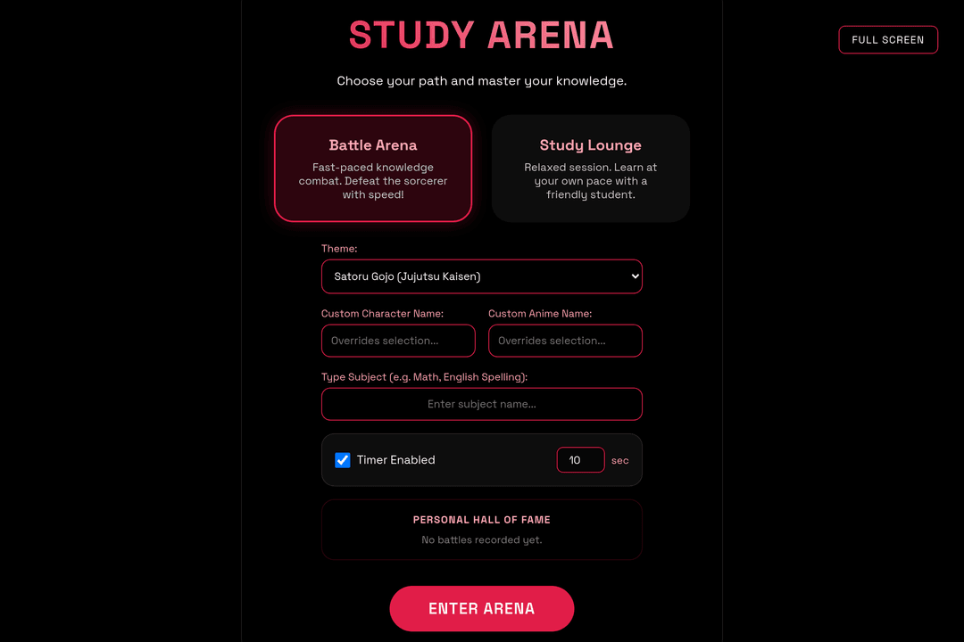 Anime Study Arena