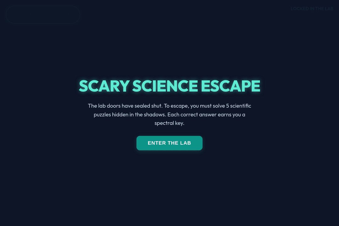 Scary Science Escape
