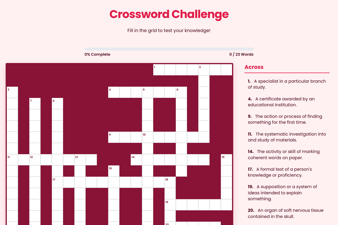 Classic Crossword