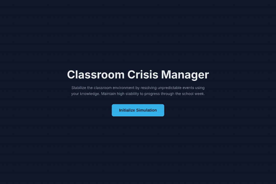 Classroom Crisis Manager