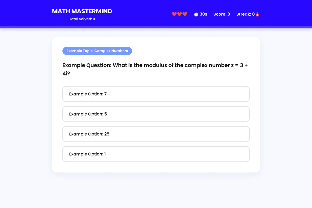Math Mastermind