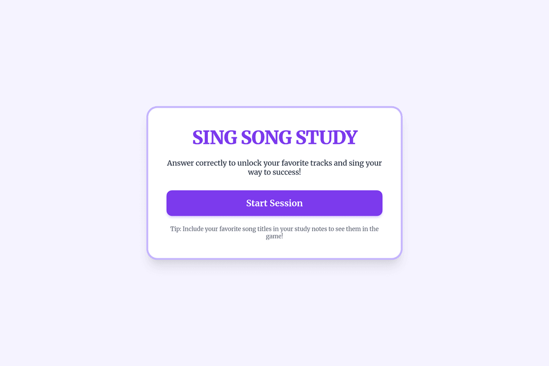 Sing Song Study