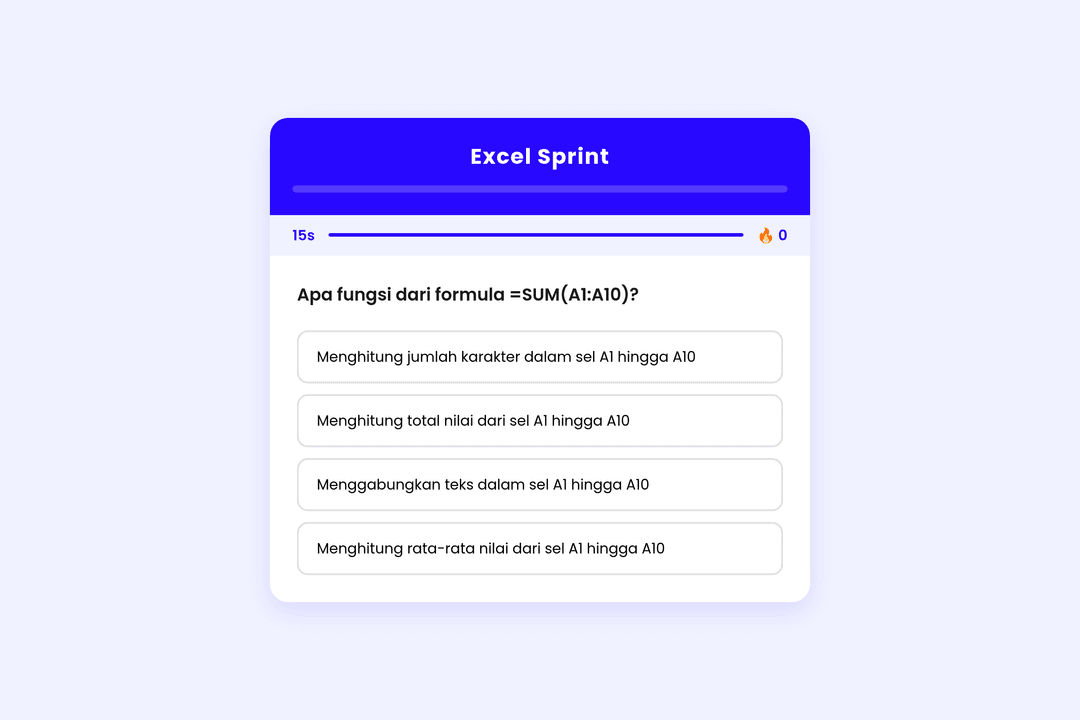 Excel Sprint
