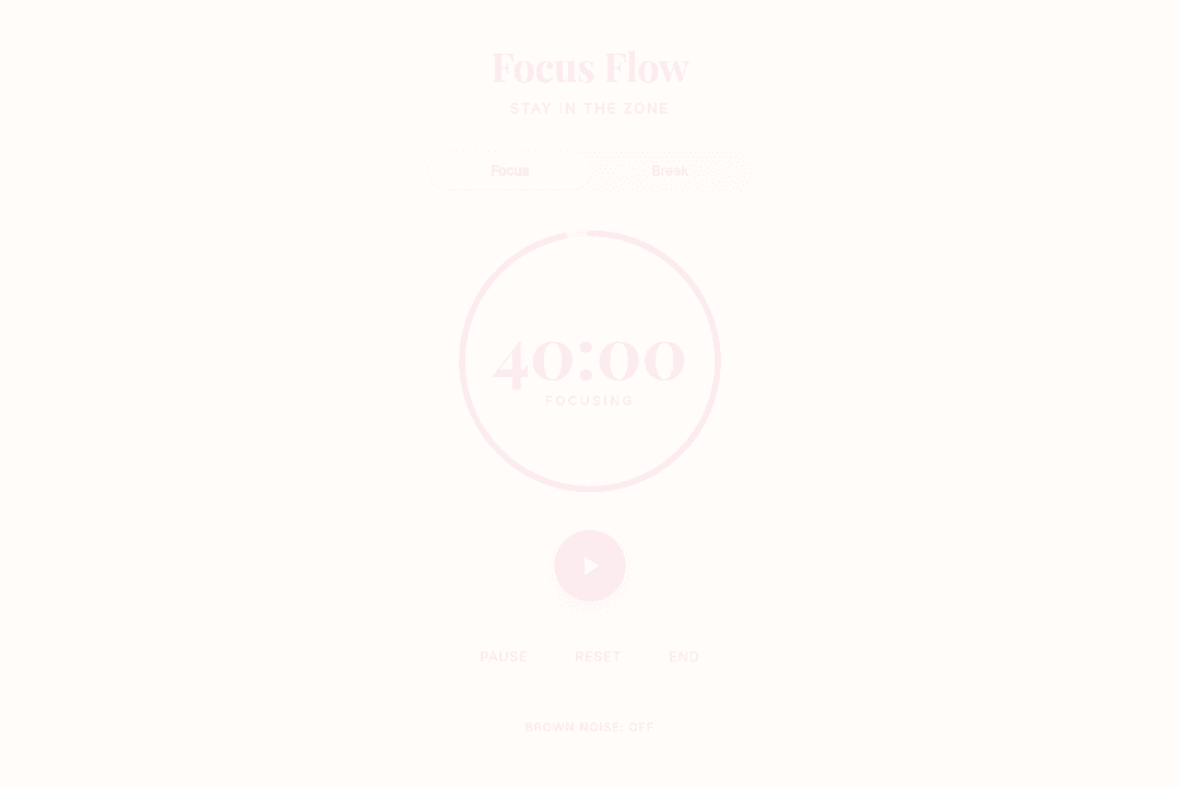 Focus Flow Timer