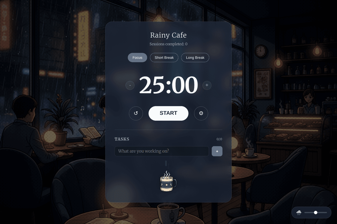 Moody Rain Cafe