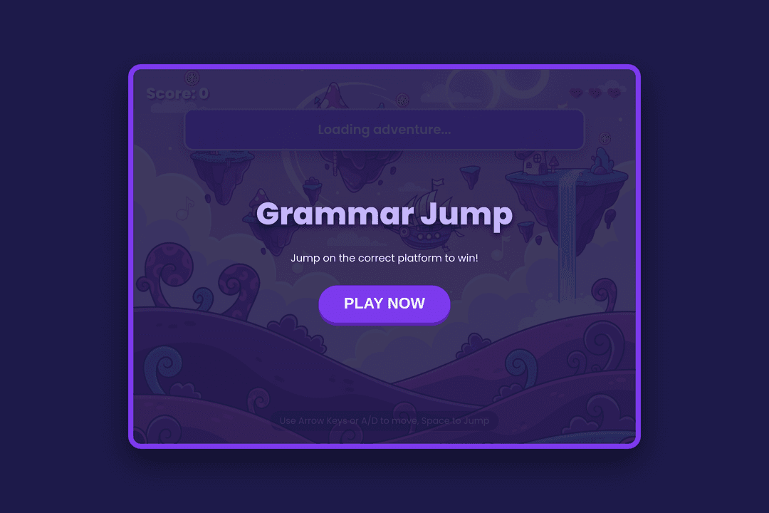 Grammar Jump Dash