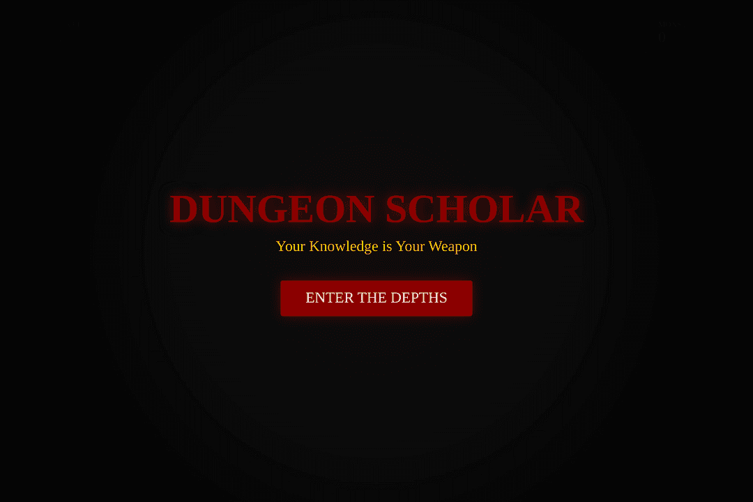 Dungeon Scholar
