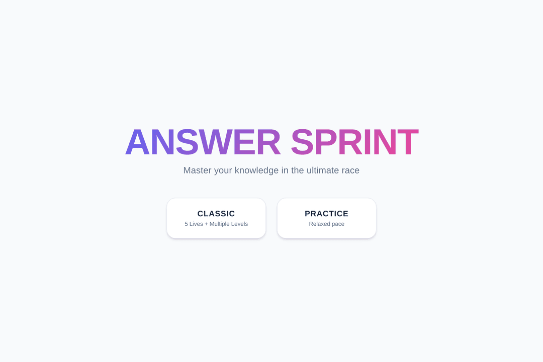 Answer Sprint