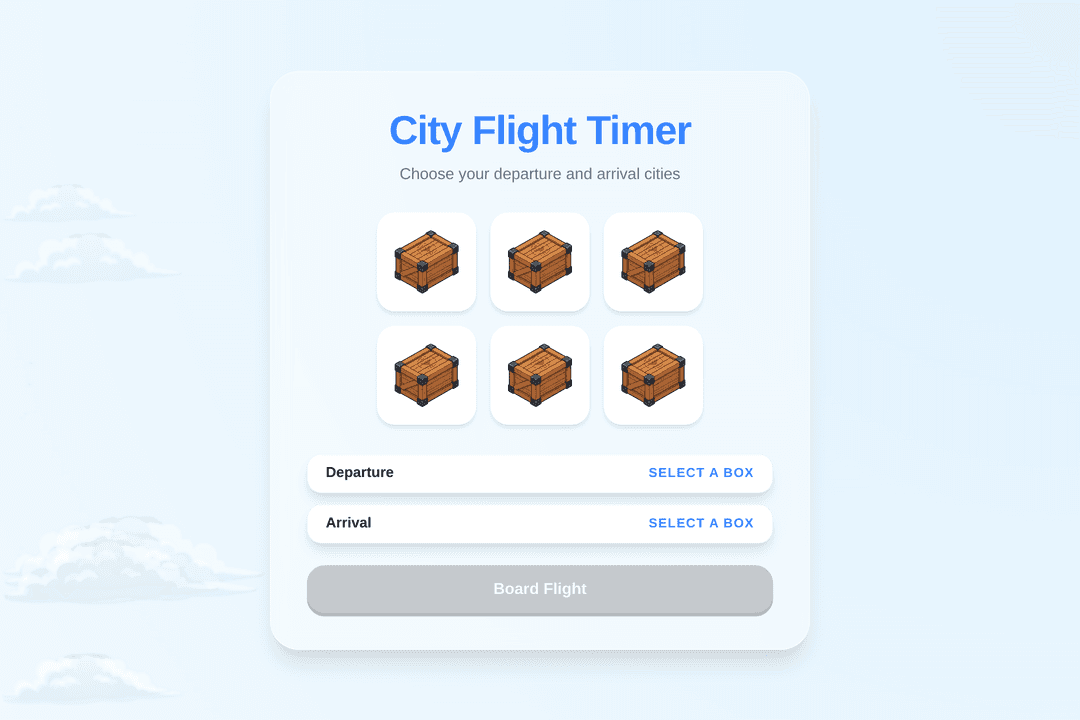 City Flight Timer