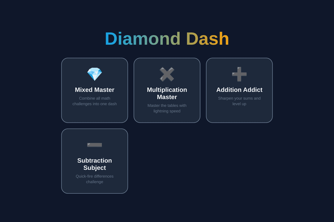 Math Diamond Dash
