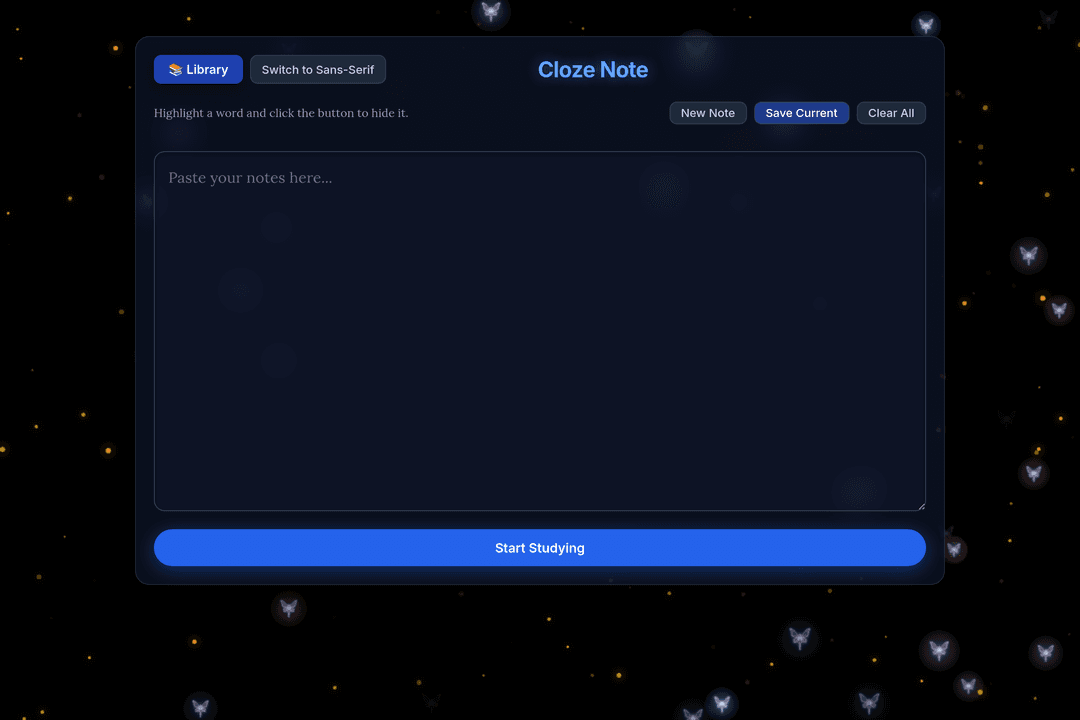 Cloze Note