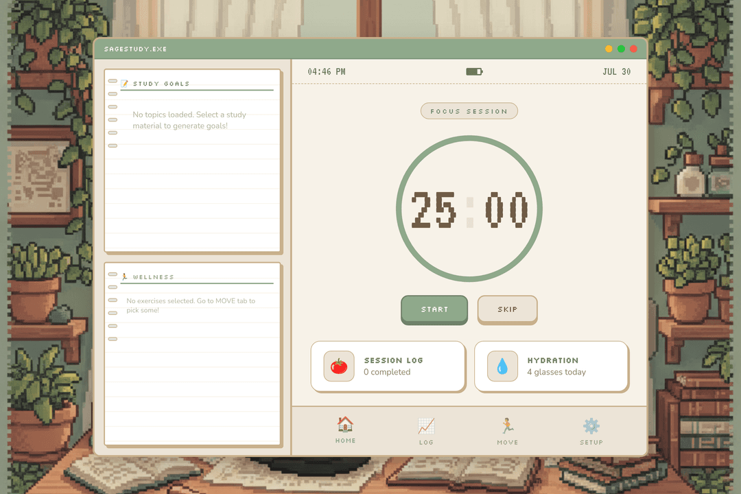 Pomodoro Move!