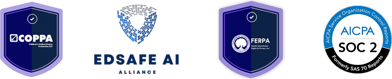 COPPA, EDSAFE AI, and FERPA Compliant